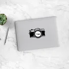 Наклейка на ноутбук с мультяшной камерой, водонепроницаемая виниловая крышка для украшения ноутбука