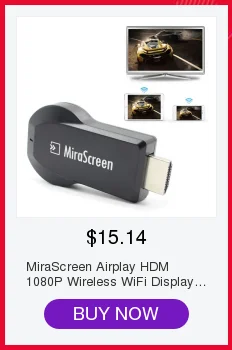 MiraScreen Miracast Chome Cast беспроводной hdmi 1080p tv Stick Адаптер Wifi Дисплей зеркало приемник ключ для ios android