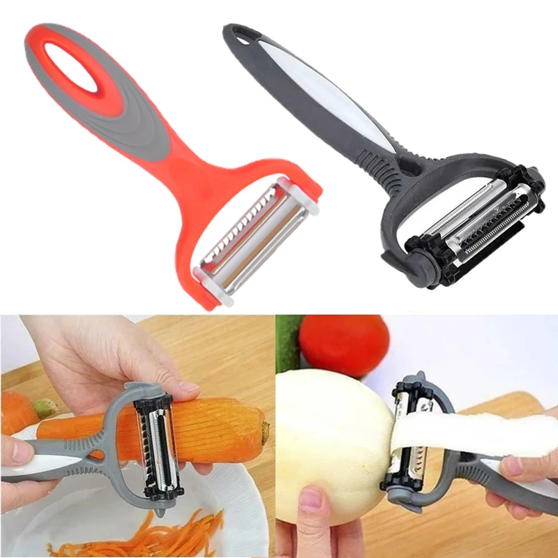 

Stainless Steel Peeler Vegetable Cucumber Carrot Fruit Potato Double Planing Grater Planing Kitchen Accessories Kitchen Gadget