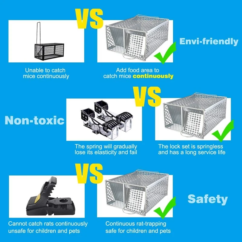 Непрерывная ловушка для мышей очеловеченная может ловить много одновременно