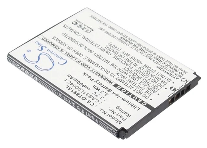 Обновленная батарея Cameron Sino для TCL CAB31Y0004C1 A860 A890 A968 A988 A996 A998 900 мАч/3.33Wh|Аккумуляторы