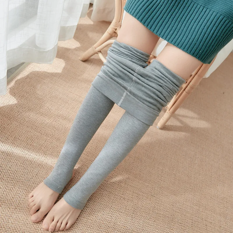 Women's Warm Leggings High Waist Push Up Pants Ladies Plus Velvet Autumn Tights Stripes Winter Trousers for Female Clothing 2021