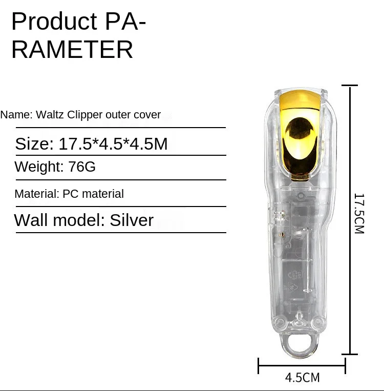 

Transparent Electric Hair Clipper Cover Shop Trimmer Hairdressing Cutting Barber High Quality and Brand New