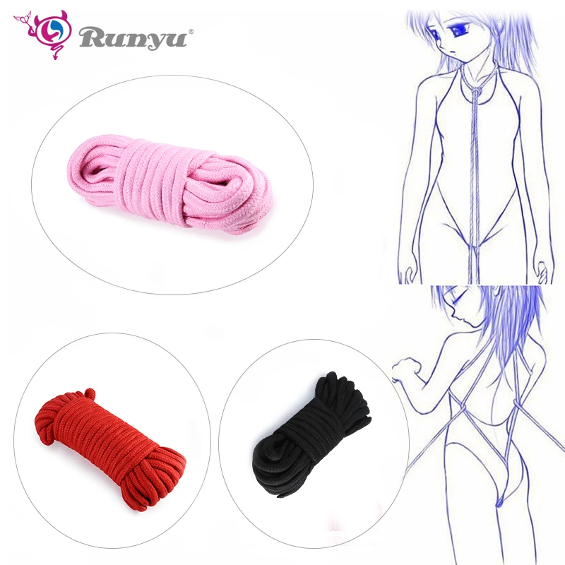 10 м утепленные секс кабалы хлопка шнур ограничения ролевая игра рабы игрушки для