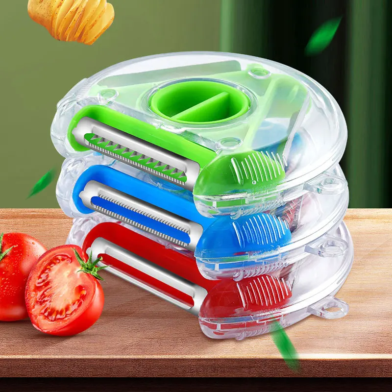 Magic triple peeler slicer stainless steel peeler shredder shredder multi-peeling blade grater kitchen accessories