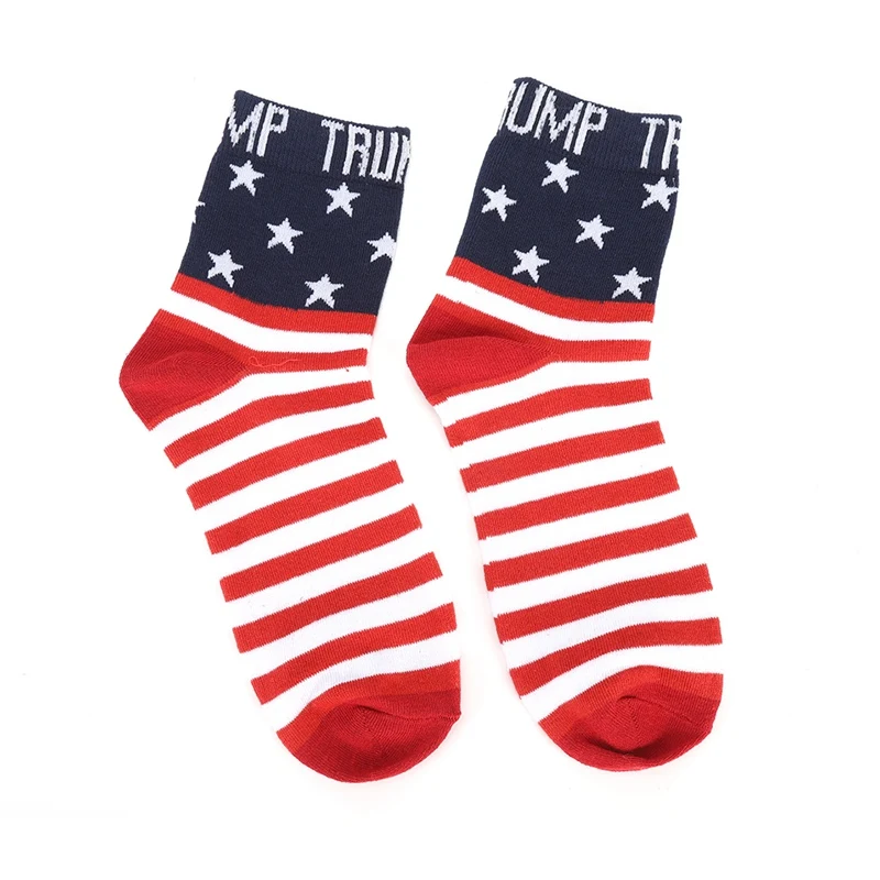 Дональд Трамп Make America Great Again национальный флаг Звезды полосатые носки забавные
