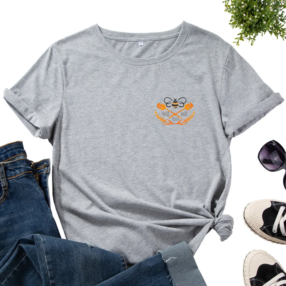 Футболка женская хлопковая с принтом рубашка коротким рукавом и графическим