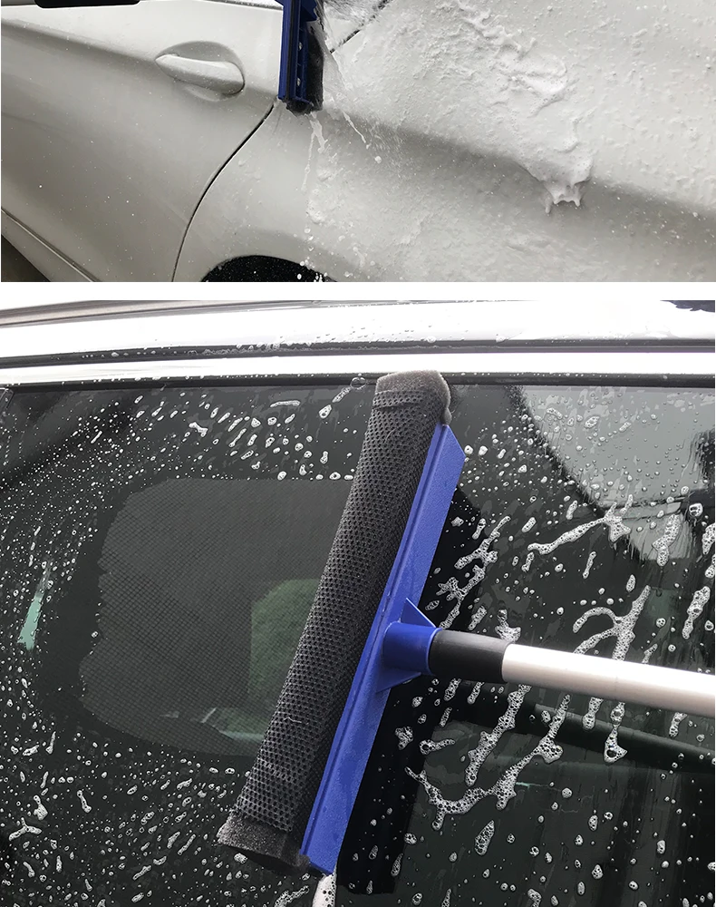 Car Wash Brush Cleaning Mop Chenille Broom Water Flow Windows Squeegee Telescoping Handle Foam Bottle Car Accessories Xammep