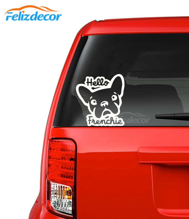 Забавный с милой панель в форме французского бульдога Привет Автомобильная
