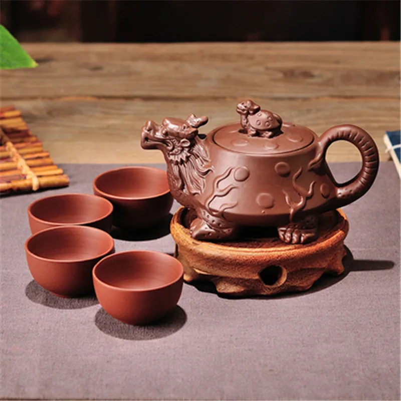 

NEWYEARNEW Purple Clay Teaware Teapots Dragon Home Decoration Boyfriend Husband Business Gift Free Shipping
