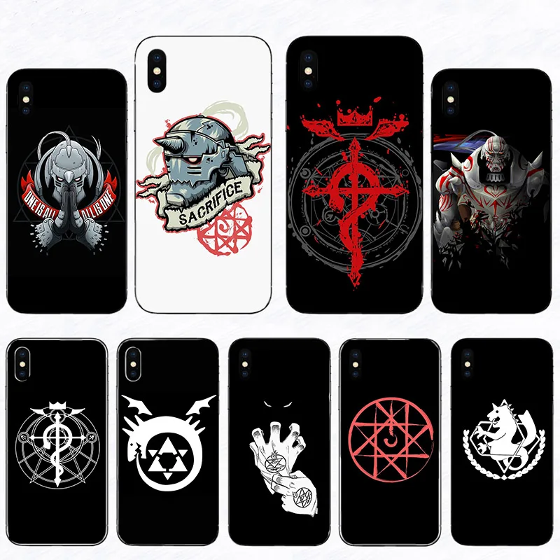 

Anime Fullmetal Alchemist Phone Case For Iphone SE 2020 11 Pro Max 13 12 Mini XS Hard Shell X XR 10 7 8 6S Plus 5S Mobile Cover