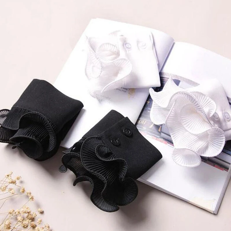 Декорированные манжеты ложные рукава Осень-зима свитер декоративные воланы