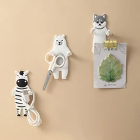 cute animal shape bendable wall decoration hanger rack multi function wall hanging keys hook up office bathroom kitchen supplies