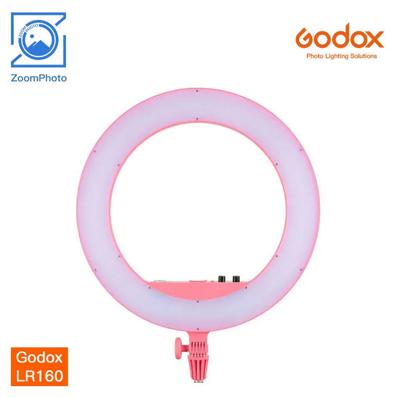 Светодиодный кольцевой светильник Godox LR160 LR180 LR120 LR150, 18 Вт, кольцевой светильник с регулируемой яркостью 3300K-8000K для прямой трансляции макияжа
