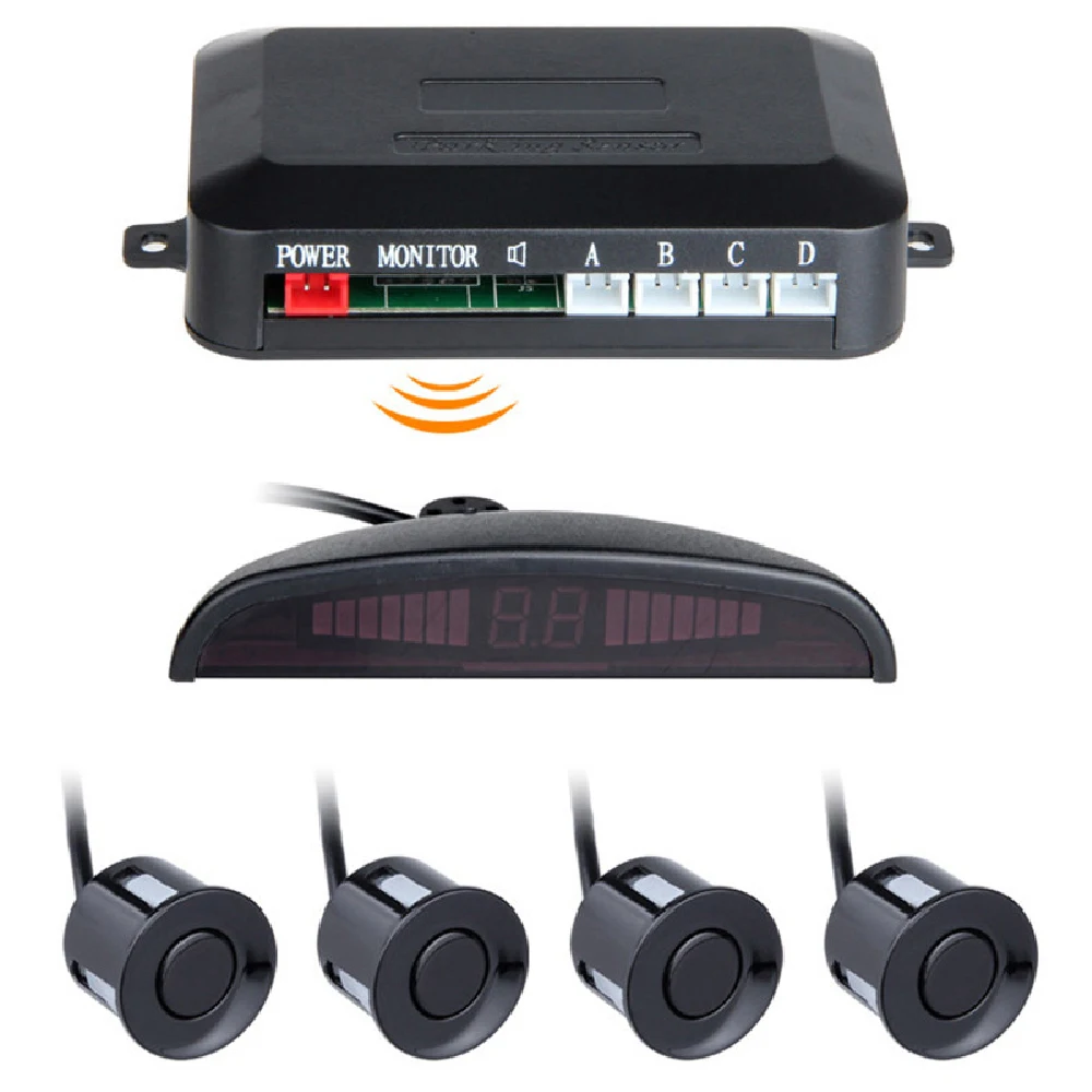 Автомобильный радар заднего ход парковочный датчик беспроводной вида 4 датчика