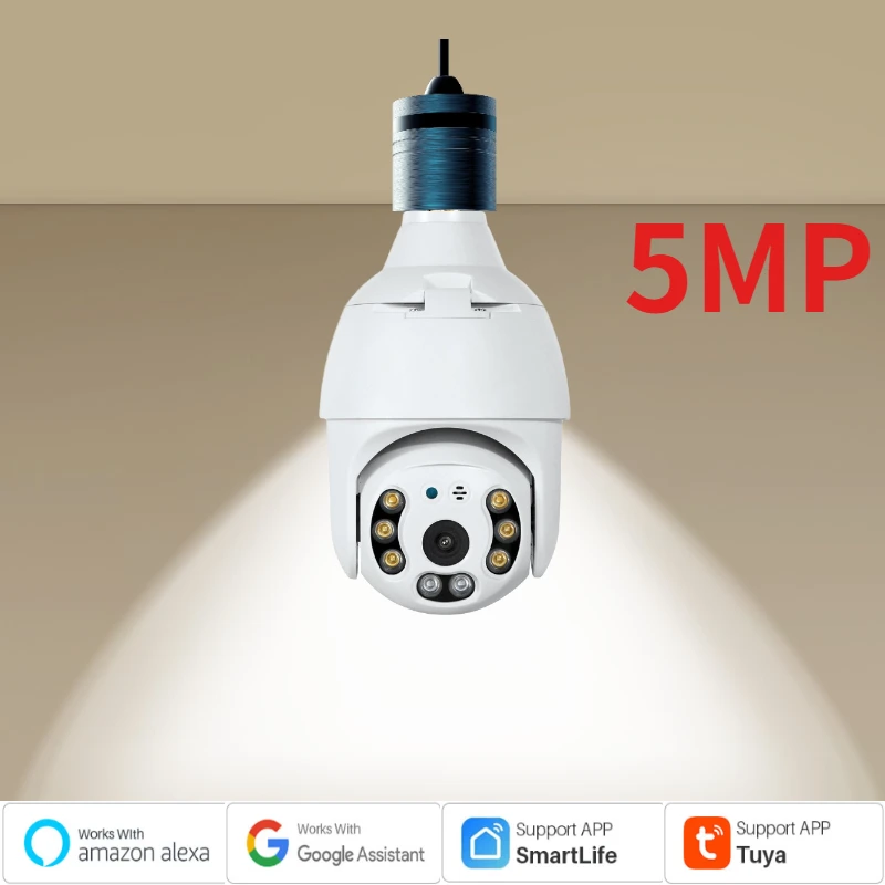 INQMEGA WIFI 5MP กล้อง TUYA Smart Life การติดตามอัตโนมัติ PTZ Speed Dome กล้องวงจรปิด IR Night Vision กล้อง Wifi