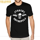 Avenged футболка с логотипом Sevenfold, семейные винтажные футболки с принтом для мужчин, с коротким рукавом, недорогая Фирменная официальная одежда