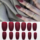 Однотонные матовые супер длинные гвозди накладные ногти искусственные ногти накладные ногти
