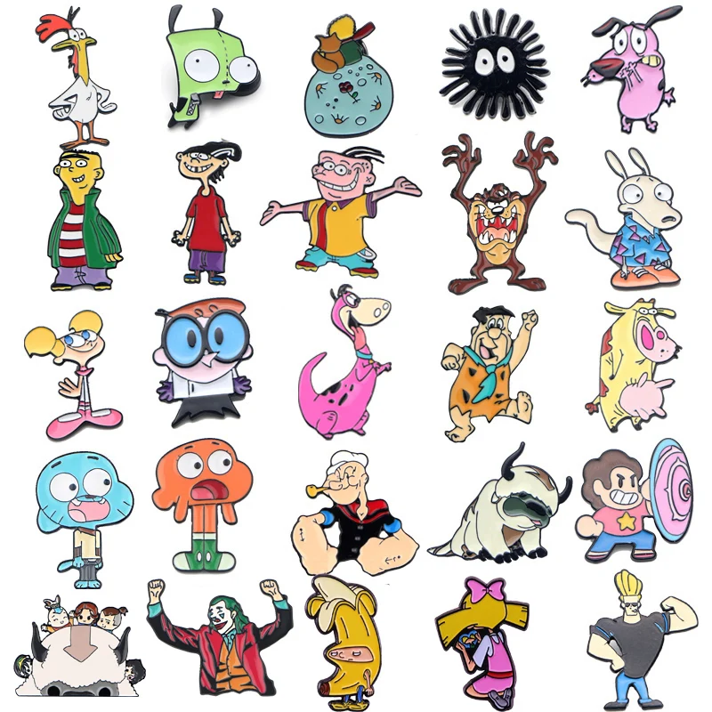 DZ285 аниме иконы манга фигурки милые металлические эмалевые значки брошь на