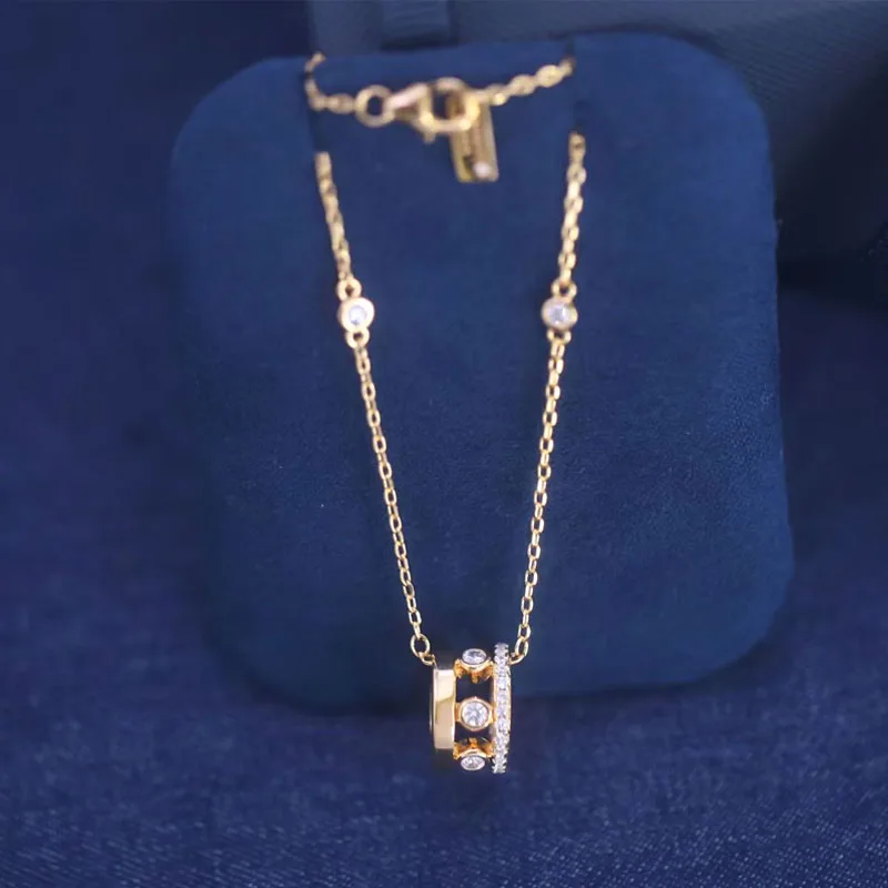 

S925 law's Sterling Silver Diamond Necklace and two layers of round fine jewelry provide women with a great fashion brand