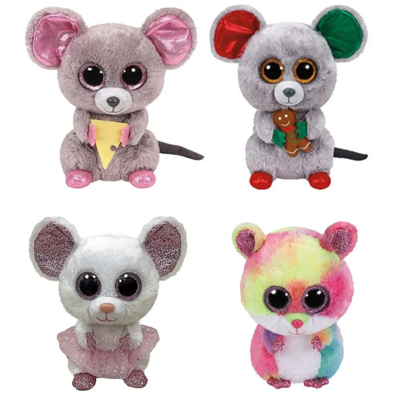

New Big Eyed Mouse Plush Kids Stuffed Animals Toys For Children Gifts 15CM