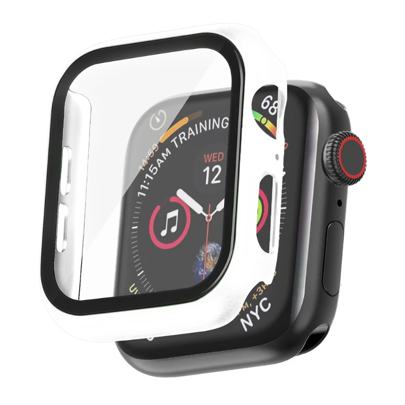 

360 Full Screen Protector Anti-Scratch Shockproof Bumper Frame Protective Case Cover Shell For Apple i-Watch 5/4/3/2/1