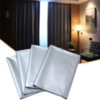 modern textile blackout window curtains rectangle with hook solid sun protection solid thermal insulated curtains for bedroom