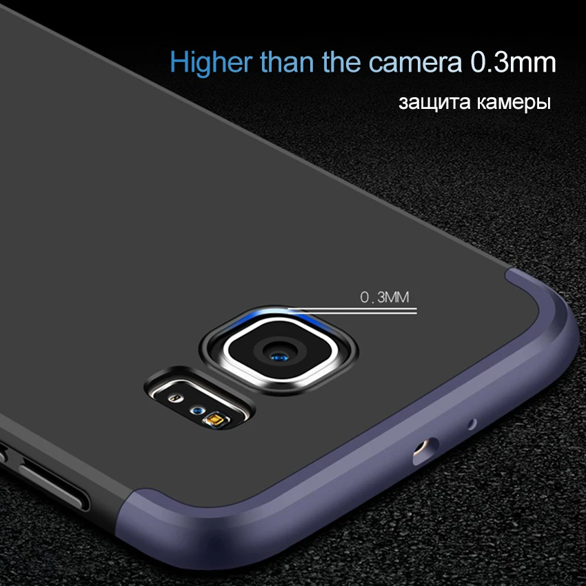 UPaitou 360 градусов полное покрытие Чехлы для Samsung Galaxy S10 E Lite Plus S7 S6 Чехол 3в1 PC жесткий