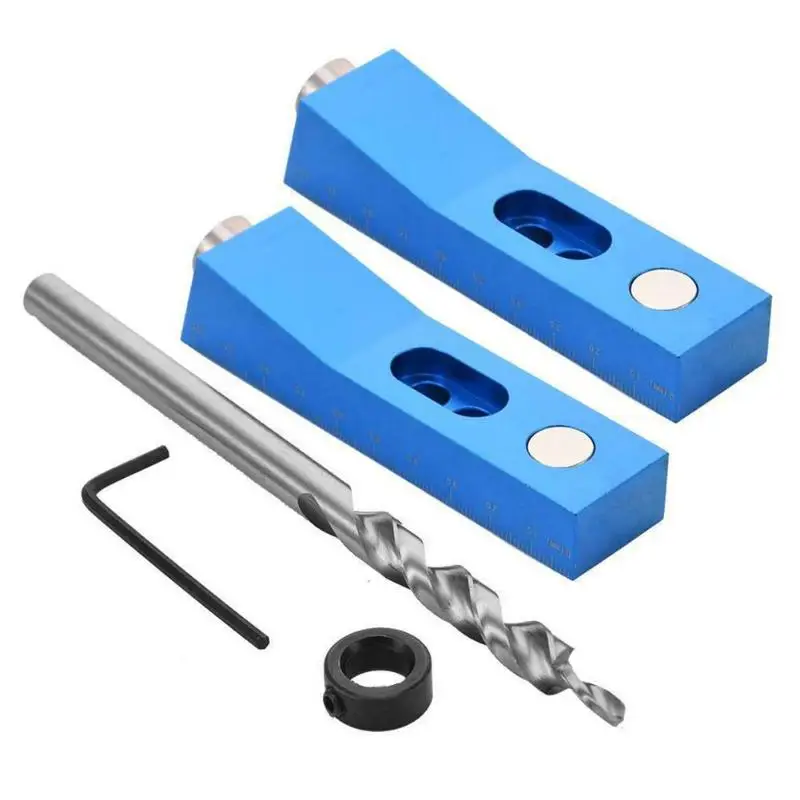 Деревообрабатывающий Карманный Дырокол Набор угловых сверл набор локатор для DIY