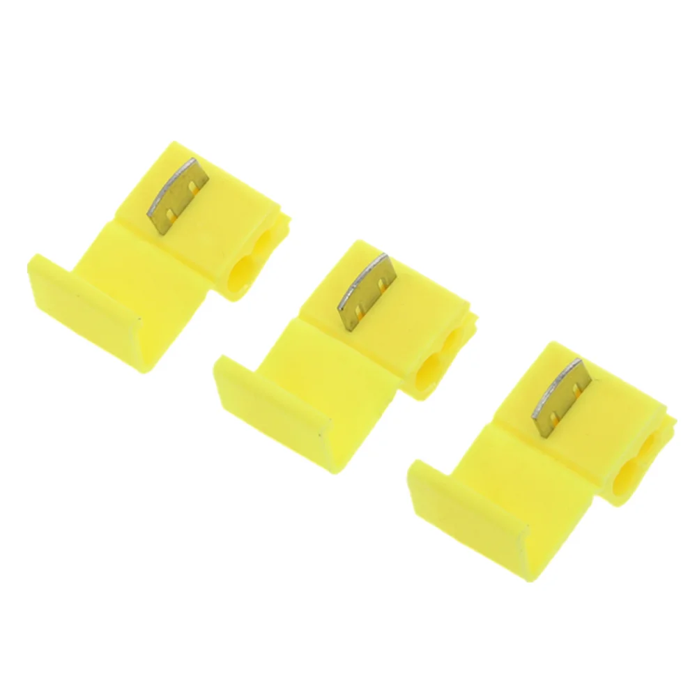 50 шт желтый цвет на возраст от 4 до 6 мм Scotch Lock обжимных разъёмов коннекторов для