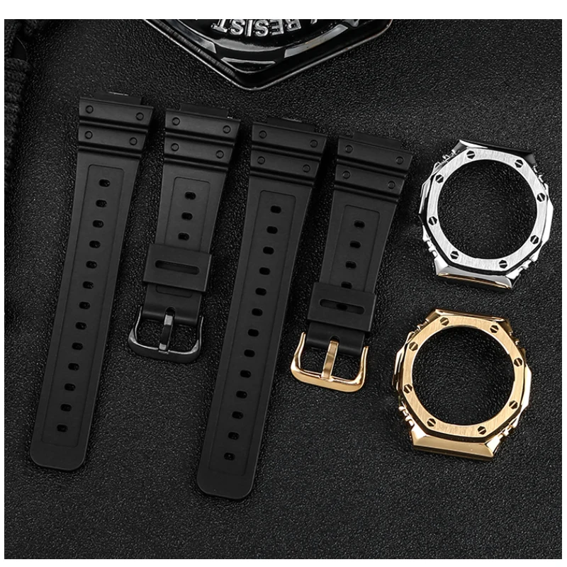 

Ремешок из нержавеющей стали 316L для часов Casio G-Shock GMW-B5000, ремешок для часов, серебристый, черный, золотой, твердый металлический мужской брасл...