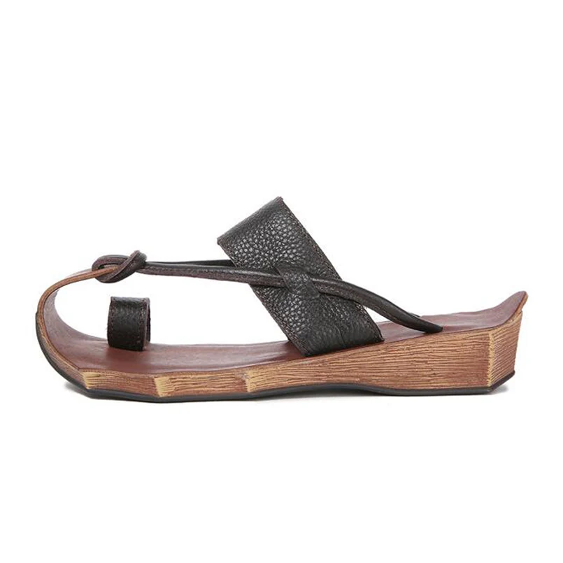 Женские сандалии из натуральной кожи Летние туфли оксфорды на плоской подошве