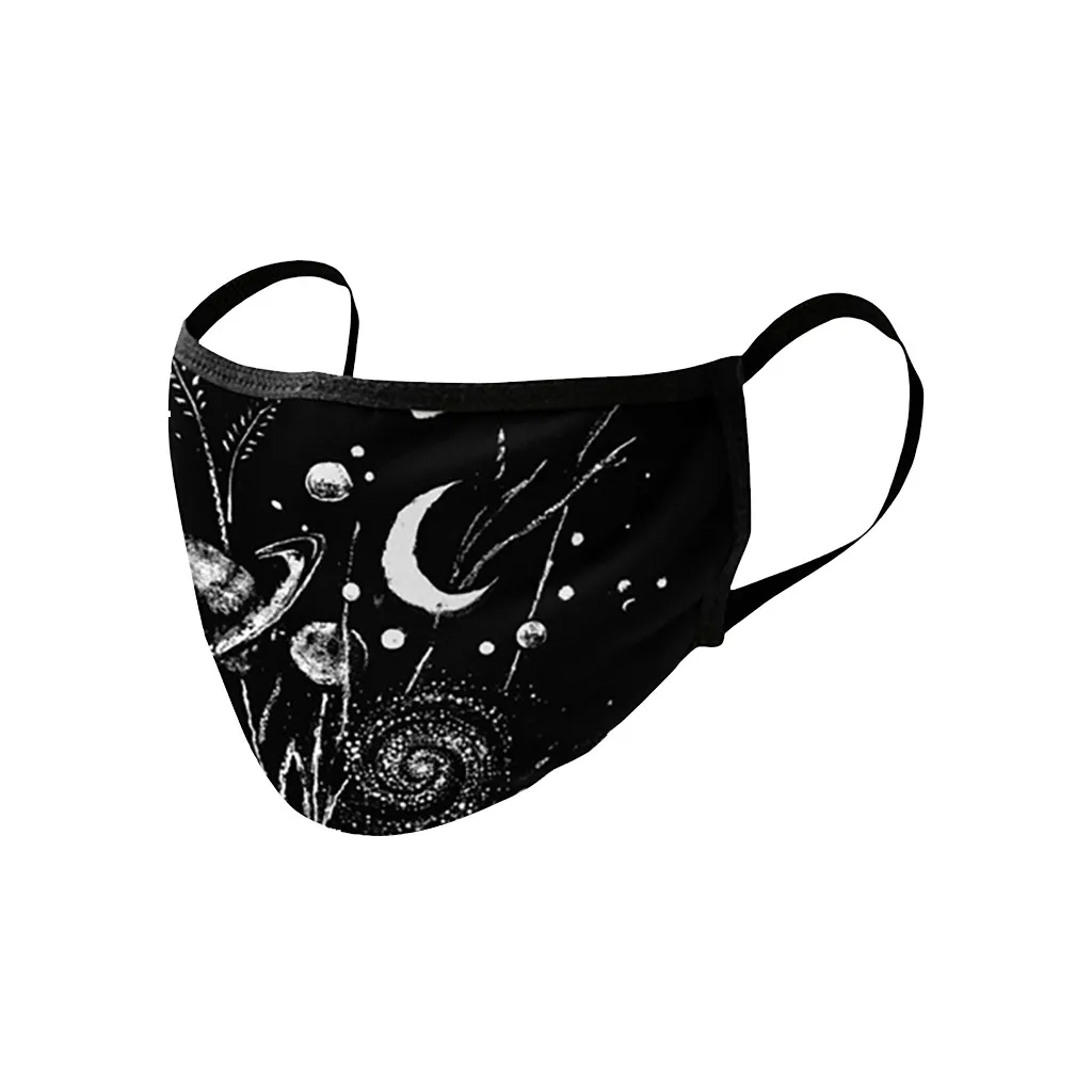 Маска для лица с принтом на Хэллоуин взрослых ветрозащитная защитная маска бега