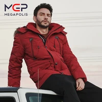 mgp new style winter mens clothing warm down jacket high quality leather collar brand male suit