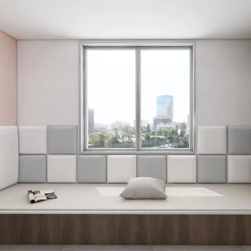 

Anti-Collision Bed Headboards Soft Pack Stickers Tatami Kids Bedroom Decor Self-Adhesive 3D Wall Panel Home Decoration Aesthetic