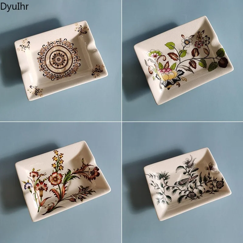 

Household bathroom ceramic soap dish no drain soap box European style soap tray soap holder DyuIhr