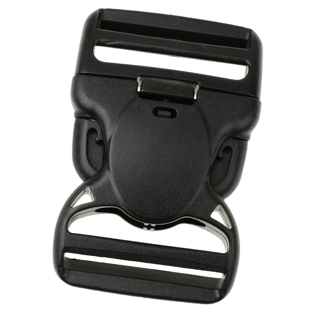 

Fastenings Set Black Plastic Buckle Clip & Slider Side Release 50/38mm