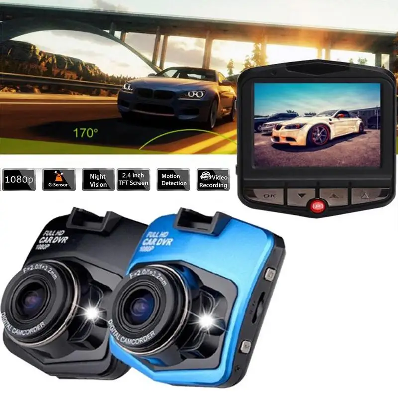 Мини Dash Cam Видеорегистраторы для автомобилей Камера видео Регистраторы Full HD 1080P