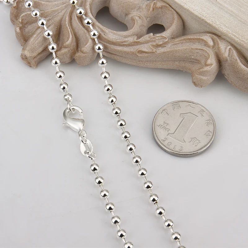 

INALIS Women Necklaces Simple And Fashionable Beaded White Necklace Long Chain Fit Anniversary Party Jewelry Gift New Arrival