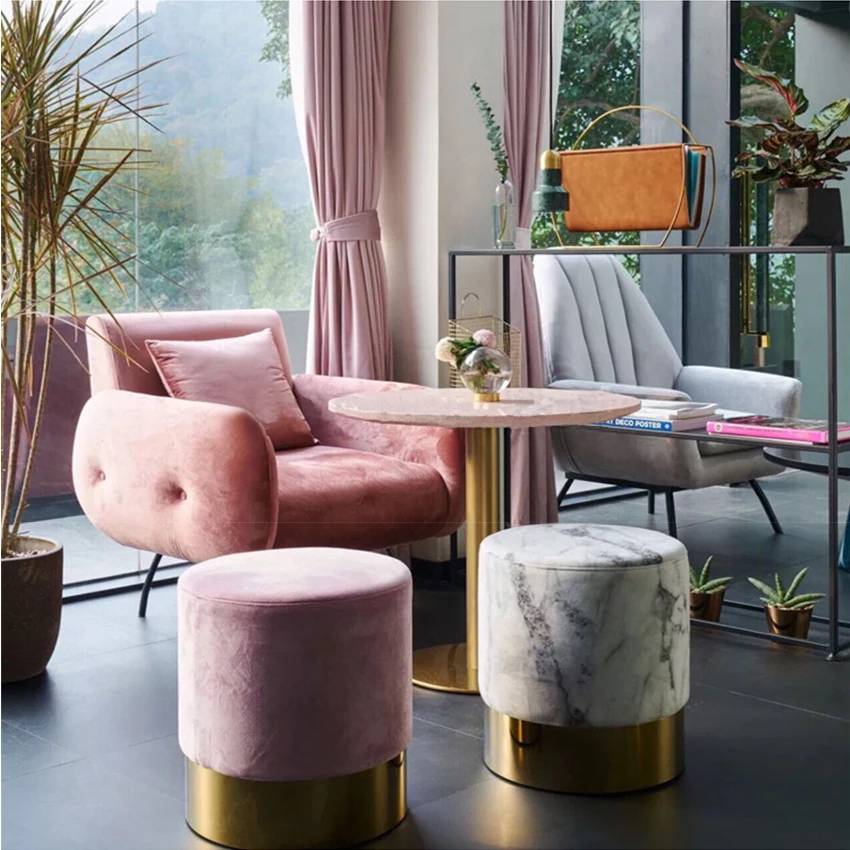 Модный и свернутый стул для обуви диван оригинальный спальни макияжа|Табуреты