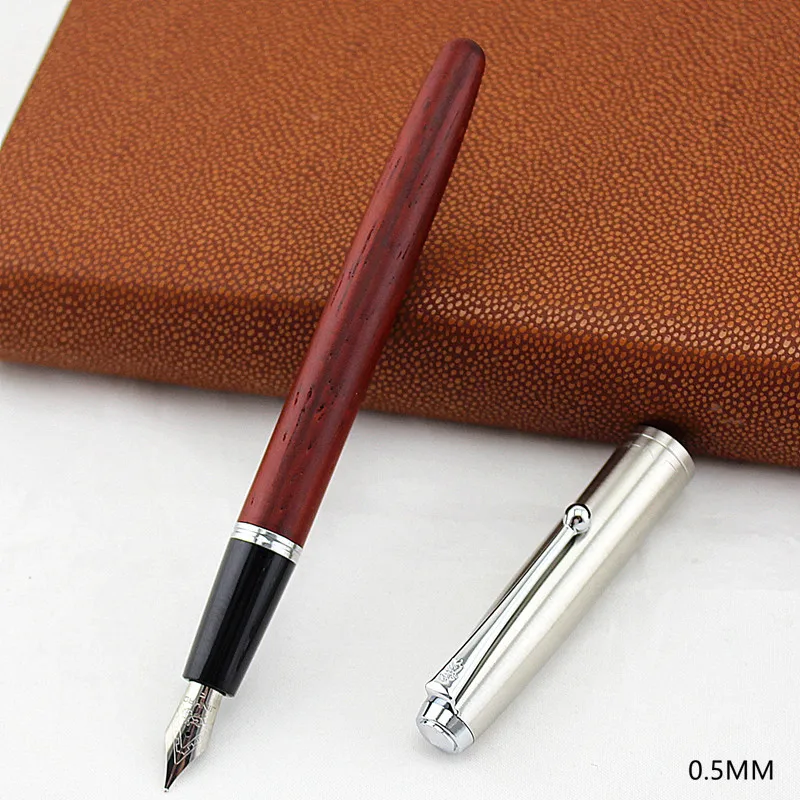 

High Quality Classic Wood Fountain Pen 0.38mm Extra Fine Nib Calligraphy Pens Jinhao 51A Stationery School Office Supplies