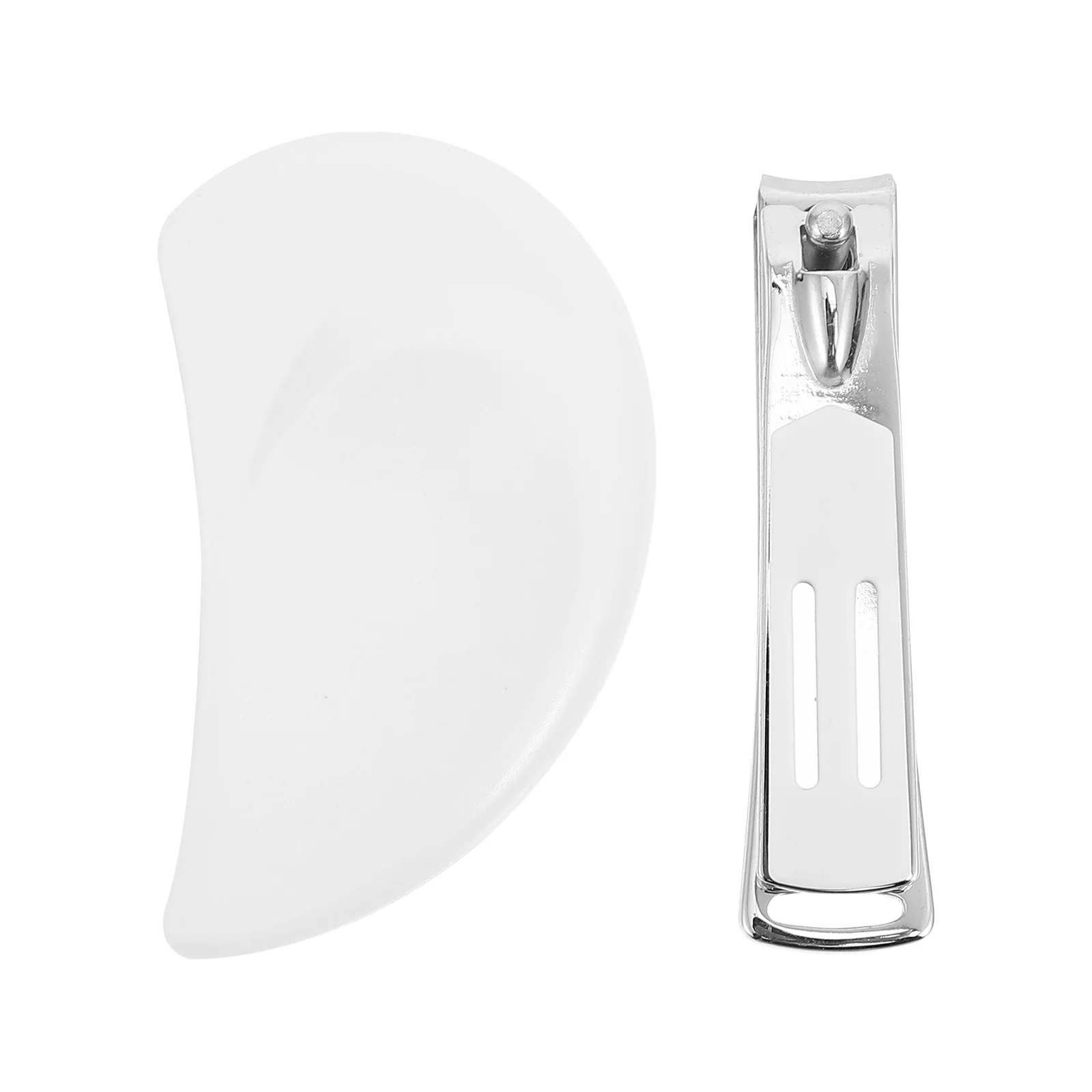 

2 комплекта пилочек для ногтей машинки для стрижки ногтей из нержавеющей стали принадлежности для отделки ногтей (серебристый)