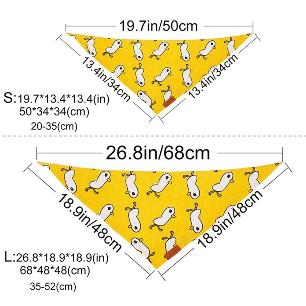 Собака Бандана Маленькие и большие размеры нагрудники собака вытирания слюней