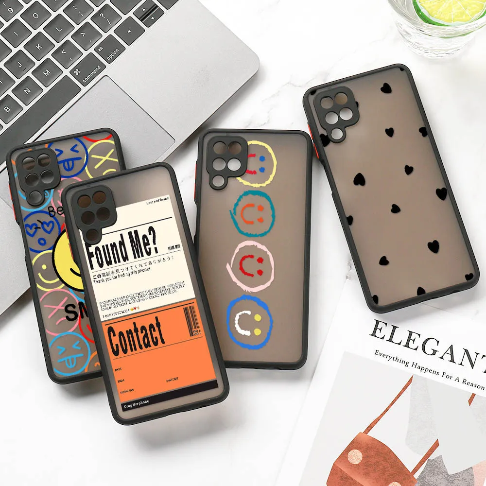 A51 Case For Samsung A12 A52 A32 A50 Case Hard PC Funda Galaxy A33 A53 A10 A71 A72 A70 A31 A30 A20 A21S Lens Protection Covers