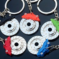 car brake disc model keychain key ring 3d metal auto part turbo keyring gift accessories