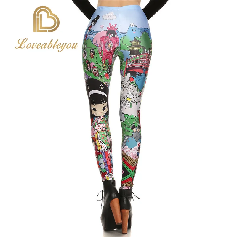 

Drop Shipping Women Leggings Underwater Animal Cartoon Printed Lovely Long Pants KDK1584