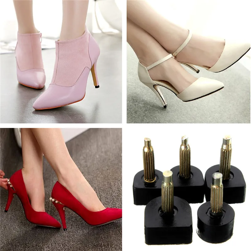 

60pcs/lot Women's High Heel Tips Taps Dowel Lifts Replacement Heel Stoppers Protector Lady Stiletto Shoe Heels Repair Tips