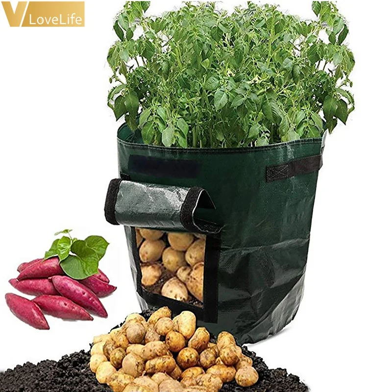 Полиэтиленовый контейнер для Выращивание картофеля мешок DIY плантатор ткань