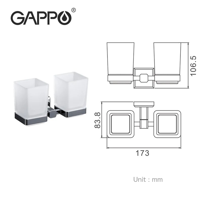 Держатели для стаканов GAPPO G3806/G3808 двойная зубная щетка держатель чашки зубной