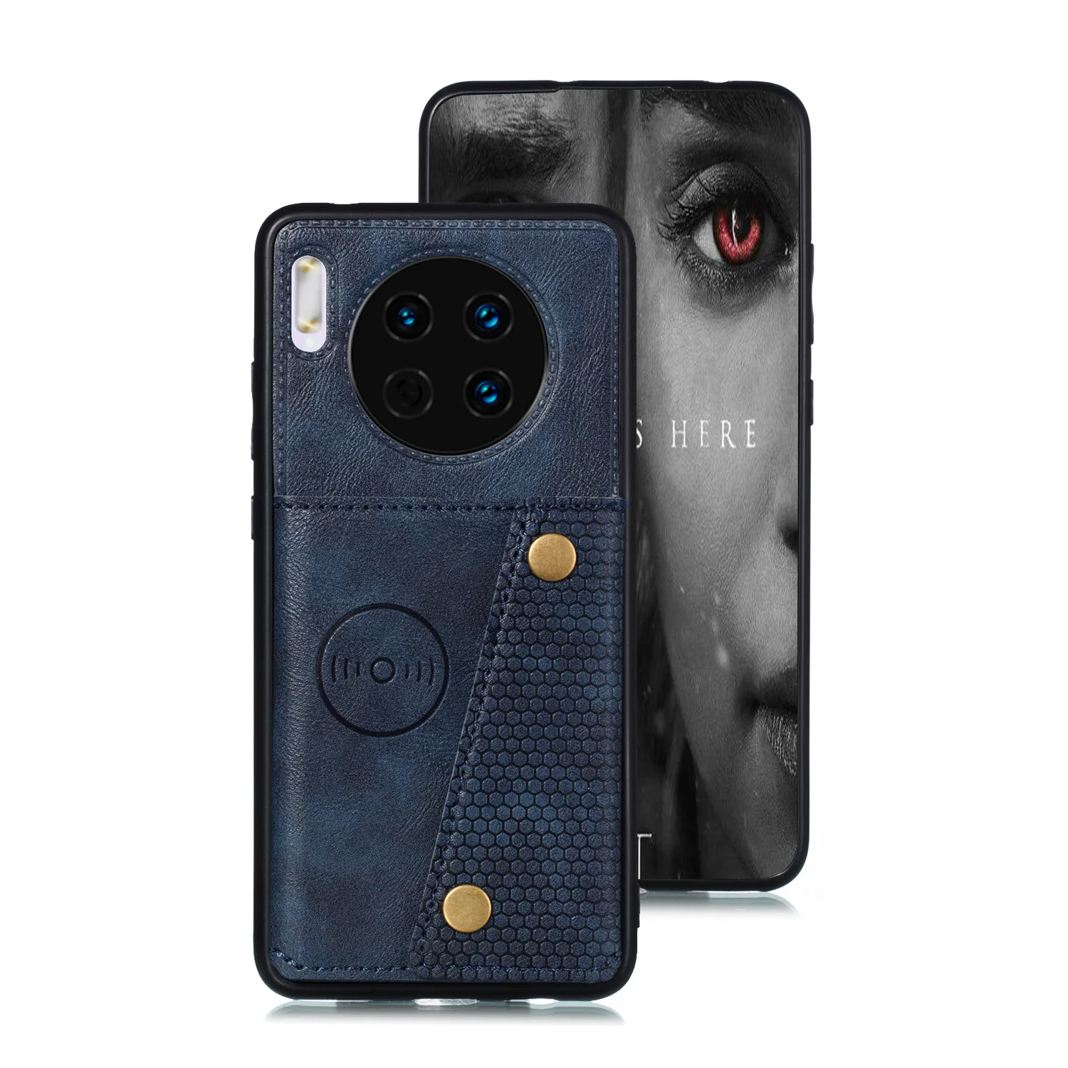 Синий Чехол-подставка для Xiaomi Redmi 8, 8A, Note 7, 8 Pro, кожаный ударопрочный кошелек, чехол для задней двери с отделениями для карт - Цвет: Синий